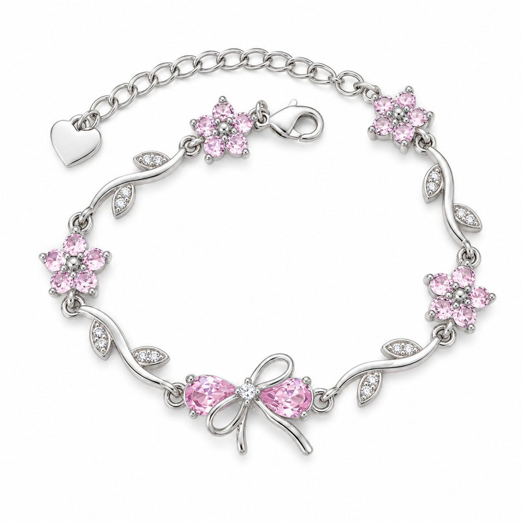 Bracelet Élégant de Luxe à Motif Tulipe Estivale En Acier inoxydable Pour Femmes