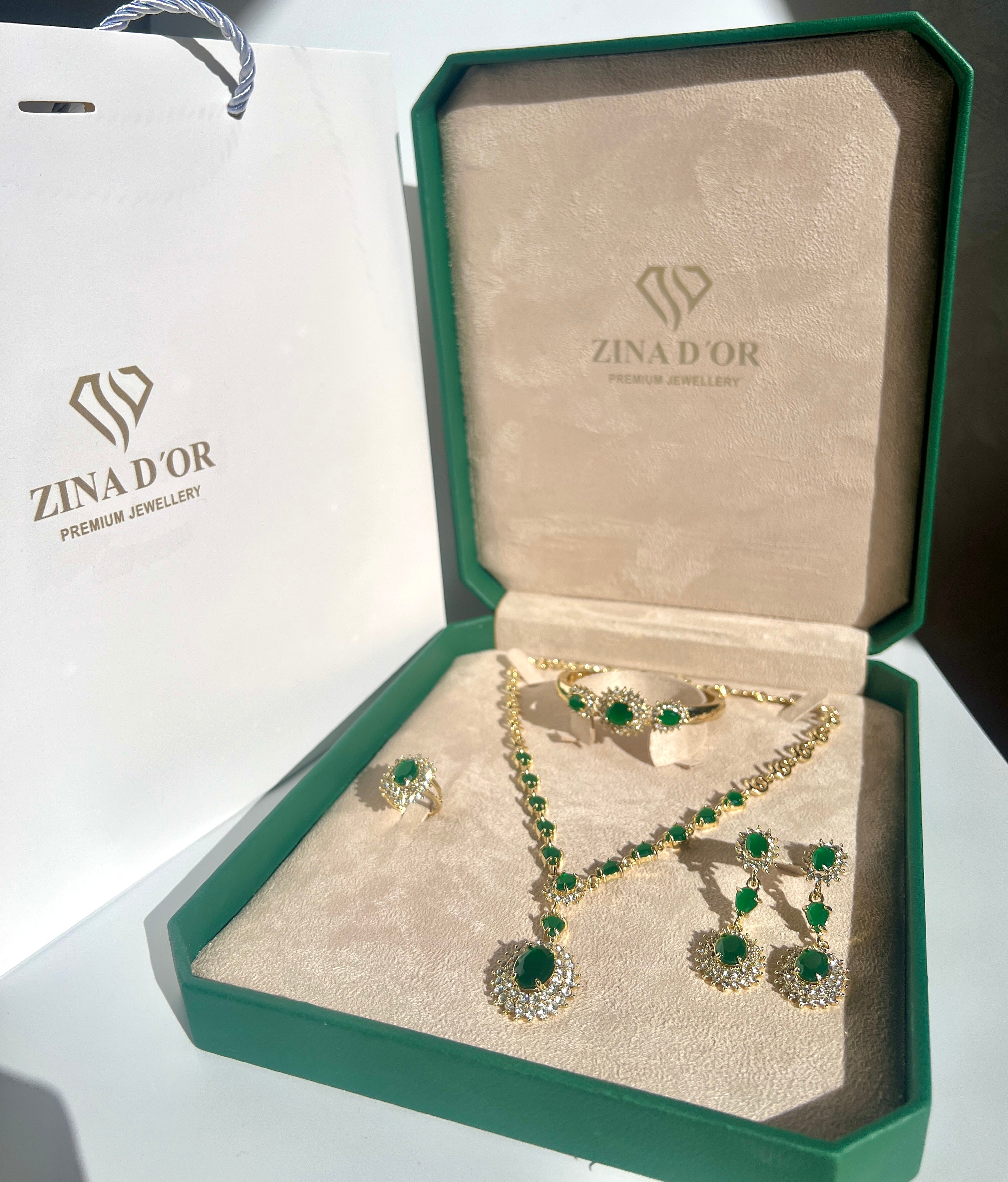 ENSEMBLE (CRISTAL SWAROVSKI® VERT ROYAL)